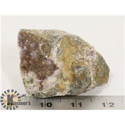 NATURAL RAW AMETHYST & QUARTZ CLUSTER WITH