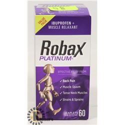 ROBAX PLATINUM 60 CAPLETS IBUPROFEN & MUSCLE