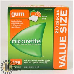 NICORETTE GUM 210 PIECES 4 MG ULTRA FRESH FRUIT