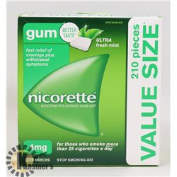 NICORETTE GUM 210 PIECES 4MG ULTRA FRESH MINT