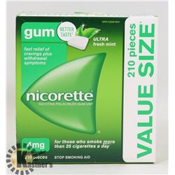 NICORETTE GUM 210 PIECES 2 MG ULTRA FRESH MINT