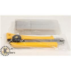 NEW BOX CUTTER/OLFA KNIFE WITH 50 PK 18 MM BLADES