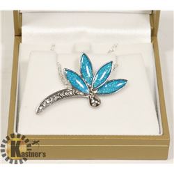 DRAGONFLY PENDANT AND NECKLACE SET