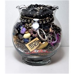 26)  JAR CONTAINING PANDORA STYLE BEADS,