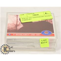 BOX OF 1972 ANNIVERSARY HOCKEY CARDS SET