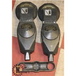 VINTAGE PARKING METER PAIRS