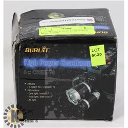 LOT OF 1 NEW BORUIT HI POWER HEAD LAMP