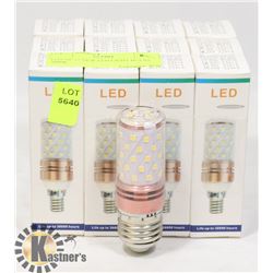 LOT OF 12 NEW LED LIGHT BULBS - 3000K