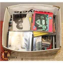 BOX OF ABOUT 90 CDS INCL SARAH MCLACHLAN, MADONNA,