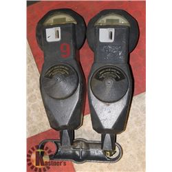 VINTAGE PARKING METER PAIRS