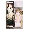 Image 1 : LOT OF 2 PORCELAIN DOLLS-1984 GOLDILOCKS AND
