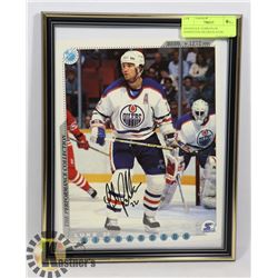 SIGNED 8 X 10 PHOTO OF EDMONTON OILERS PLAYER