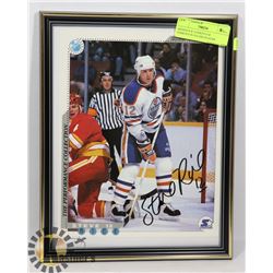 SIGNED 8 X 10 PHOTO OF EDMONTON OILERS PLAYER