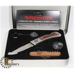 NEW WINCHESTER 3 PIECE SET IN METAL CASE