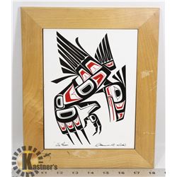 VINTAGE ABORIGINAL "THE RAVEN" TILE DISPLAY
