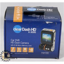 "CLEAR" CAR DVR HD DASH CAMERA 8GB