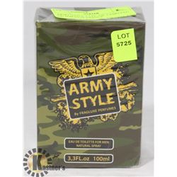 ARMY STYLE 3.3 FL. OZ. CAMO EAU DE TOILETTE FRANCE