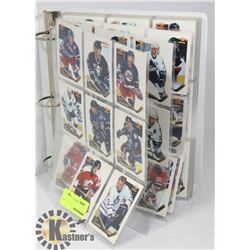 BINDER OF HOCKEY CARDS