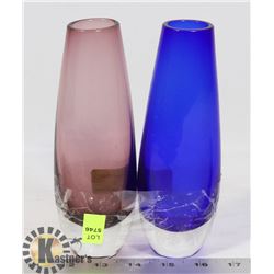 DUAL RED AND BLUE VASE