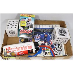 LOT OF ASSORTED HOCKEY COLLECTIBLES