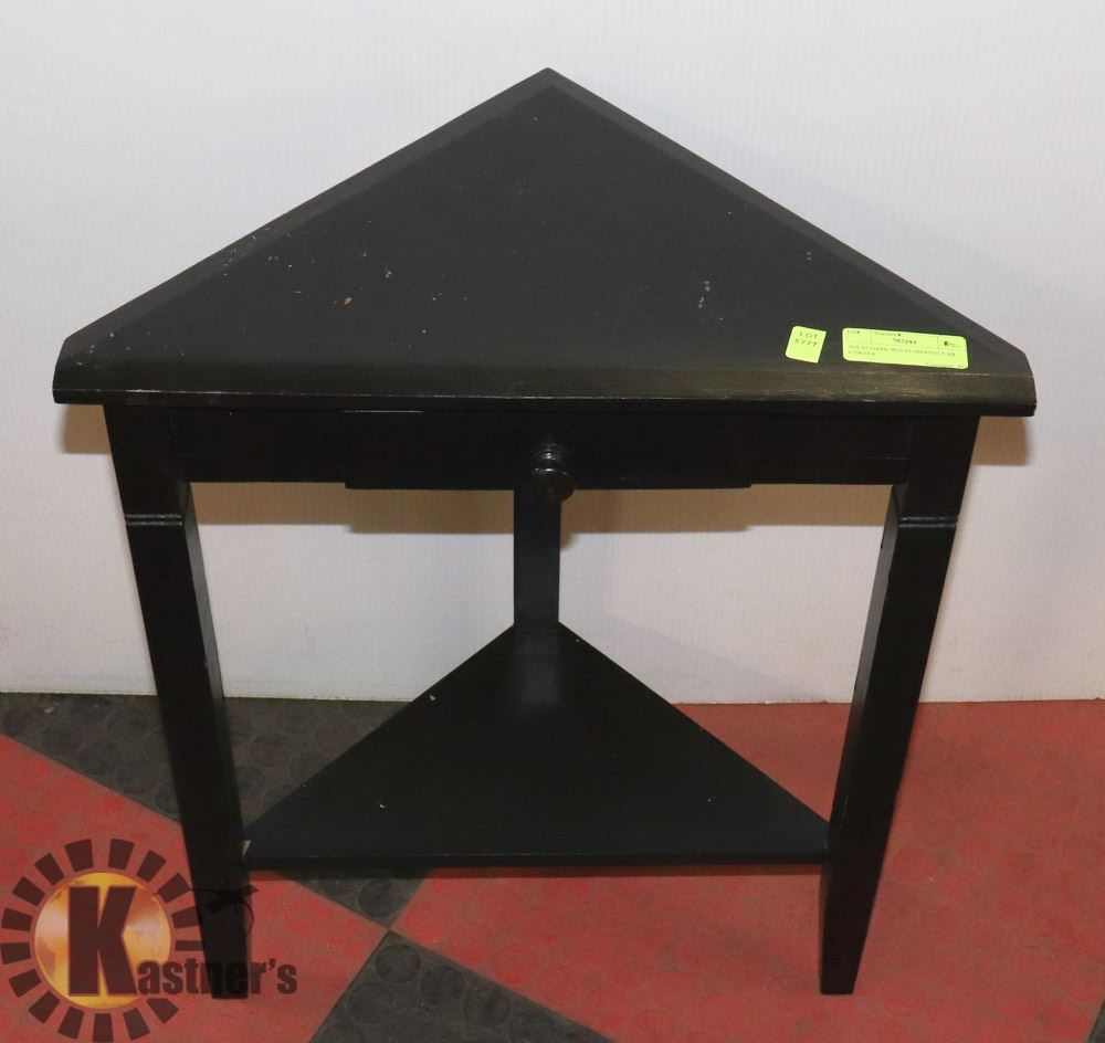 Triangular Corner SOLID DARK WOOD TRIANGULAR CORNER