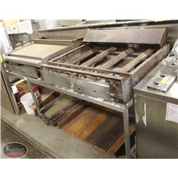 TWO 36" QUEST FLAT-TOP GRIDDLES W/ LARGE S/S