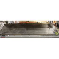 4' STAINLESS STEEL COMMERCIAL WALLSHELF