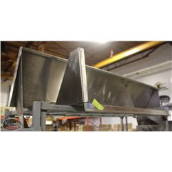 TWO STAINLESS STEEL COMMERCIAL WALLSHELVES