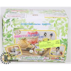 VENDOR'S BOX WITH 5 OCHATOMO SERIES NARUTO FIGURES