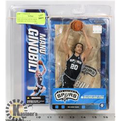 SAN ANTONIO SPURS MANU GINOBILI ACTION FIGURE,