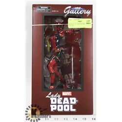 MARVEL 9" LADY DEADPOOL PVC FIGURE.