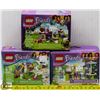 Image 1 : LOT OF 3 LEGO FRIENDS SETS - 50PC PARTY CAKES