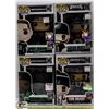 Image 1 : LOT OF 4 ASSORTED FUNKO POPS VINYL FIGURES.