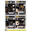 Image 1 : LOT OF 4 NFL FUNKO POP VINYL FIGURES.