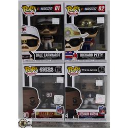 LOT OF 4 ASSORTED FUNKO POPS