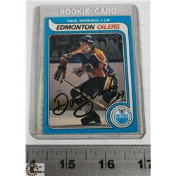 SIGNED 1979-80 O'PEE-CHEE DAVE SEMENKO ROOKIE CARD