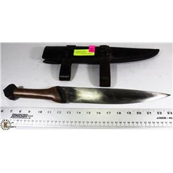 LARGE HAND MADE IRISH KNIFE WITH SHEATH