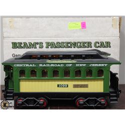 BEAMS PASSENGER TRAIN CAR PORCELAIN DECANTER WITH