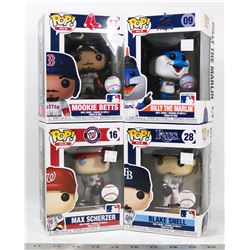 LOT OF FOUR FUNKO POPS INCLUDING: MAX SCHERZER #16