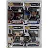 Image 1 : LOT OF 4 ASSORTED FUNKO POP VINYL FIGURES.