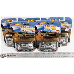 LOT OF 5 HOTWHEELS BACK TO THE FUTURE III