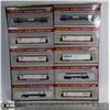 Image 1 : LOT OF 10 FREIGHT TRAIN CARS, WALTHERS, N-SCALE