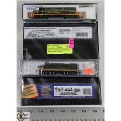 LOT OF 2 TRAIN LOCOMOTIVES IN PACKAGING , N-SCALE