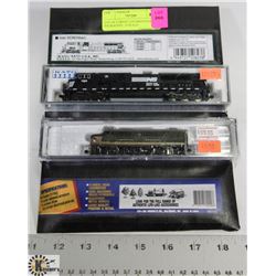 LOT OF 2 TRAIN LOCOMOTIVES IN PACKAGING , N-SCALE