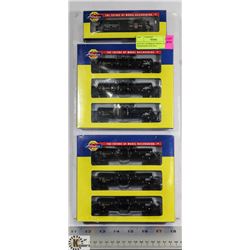 LOT OF 7 ATHERAN TRAIN CARS, IN PACKAGES, N-SCALE