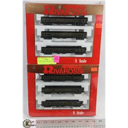 LOT OF 6 TRAIN CARS, N-SCALE