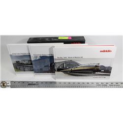 MARKLIN 2005 HO SCALE TRAIN CAR BOOKS.
