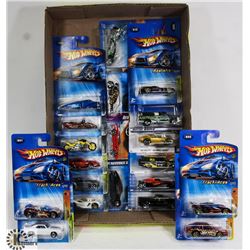 FLAT OF HOTWHEELS COLLECTOR CARS ON CHOICE.