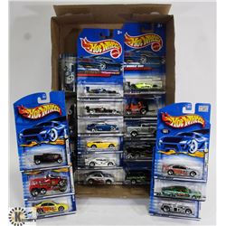 FLAT OF HOTWHEELS COLLECTOR CARS ON CHOICE.