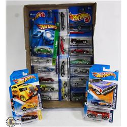 FLAT OF HOTWHEELS COLLECTOR CARS ON CHOICE.
